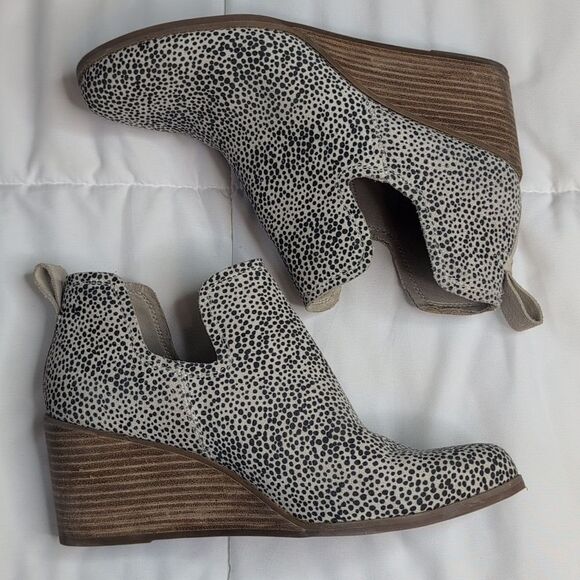 Toms Size 11 Kallie Wedge Macadamia Booties - Picture 7 of 11